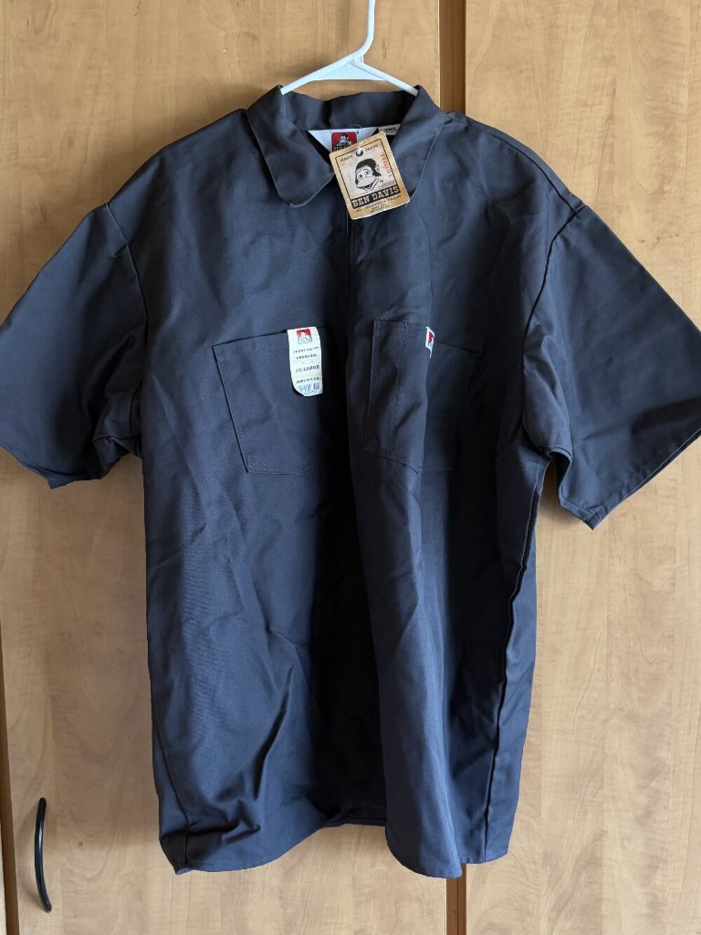 1990's Ben Davis Quarter Zip Mechanics Shirt